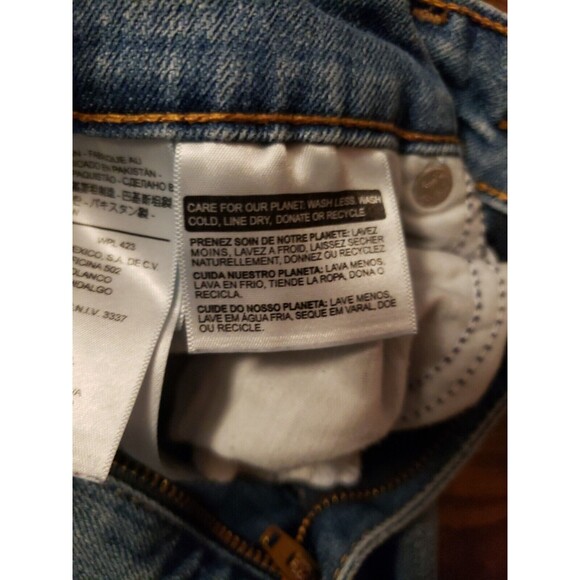 Levi's Blue Jeans Size 30 Distressed 30inch inseam Cotton Elastane - Picture 11 of 11